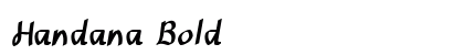 Handana Bold preview