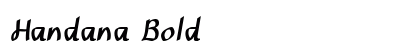 Handana Bold preview