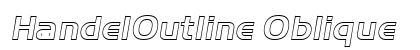 HandelOutline Oblique preview