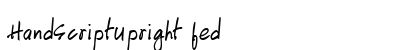 HandScriptUpright fed Preview