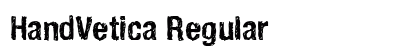 HandVetica Regular Preview