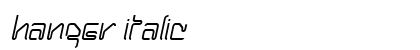 Hanger Italic Preview