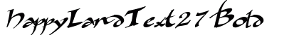 HappyLandText27 Bold preview