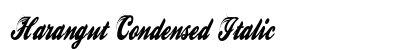 Harangut Condensed Italic Preview