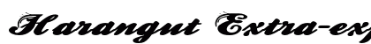 Harangut Extra-expanded Bold Preview