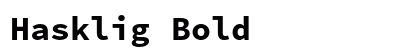 Hasklig Bold preview
