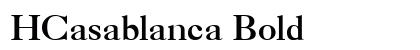 HCasablanca Bold preview