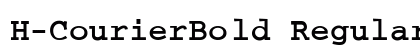 H-CourierBold Regular preview