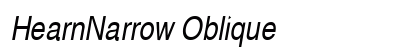HearnNarrow Oblique preview