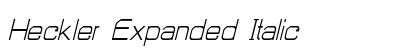 Heckler Expanded Italic Preview