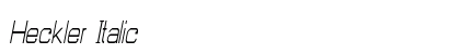 Heckler Italic Preview