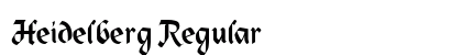 Heidelberg Regular Preview