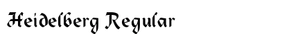 Heidelberg Regular Preview