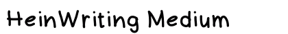 HeinWriting Medium preview