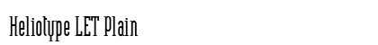Heliotype LET Plain preview