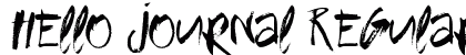 Hello Journal Regular preview