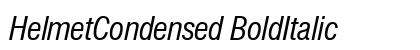 HelmetCondensed BoldItalic Preview