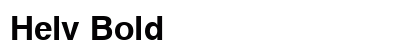 Helv Bold preview