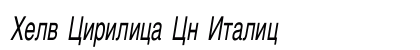 Helv Cirilica Cn Italic preview
