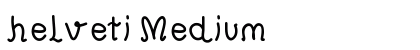 helveti Medium preview