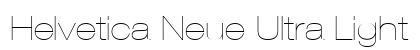 Helvetica Neue Ultra Light Preview