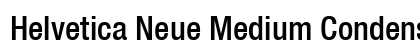 Helvetica Neue Medium Condensed preview