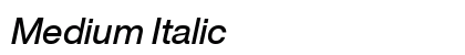 Medium Italic preview