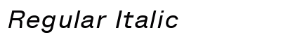 Regular Italic preview