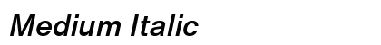 Medium Italic preview