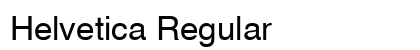 Helvetica Regular Preview