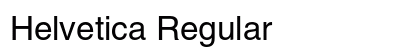 Helvetica Regular Preview