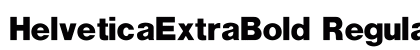 HelveticaExtraBold Regular preview
