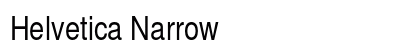 Helvetica Narrow Preview