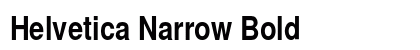 Helvetica Narrow Bold Preview