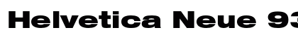Helvetica Neue 93 Black Extended Preview
