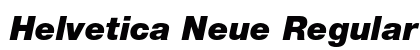 Helvetica Neue Regular Preview