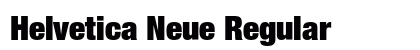 Helvetica Neue Regular Preview