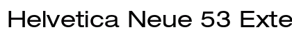 Helvetica Neue 53 Extended Preview