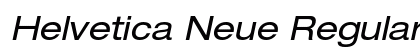 Helvetica Neue Regular Preview