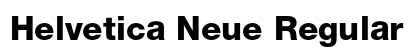 Helvetica Neue Regular Preview
