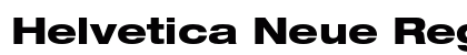 Helvetica Neue Regular Preview