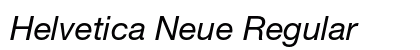 Helvetica Neue Regular Preview