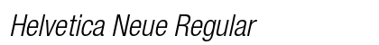 Helvetica Neue Regular Preview