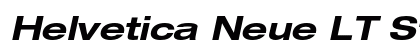 Helvetica Neue LT Std 73 Bold Extended Oblique Preview