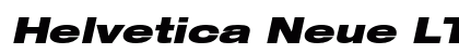 Helvetica Neue LT Std 93 Black Extended Oblique Preview