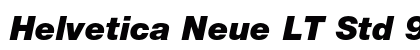 Helvetica Neue LT Std 96 Black Italic preview