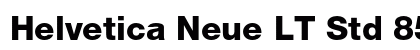 Helvetica Neue LT Std 85 Heavy Preview