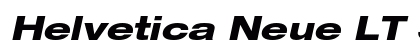 Helvetica Neue LT Std 83 Heavy Extended Oblique Preview