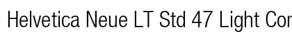Helvetica Neue LT Std 47 Light Condensed Preview