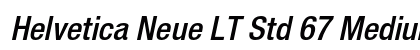Helvetica Neue LT Std 67 Medium Condensed Oblique Preview